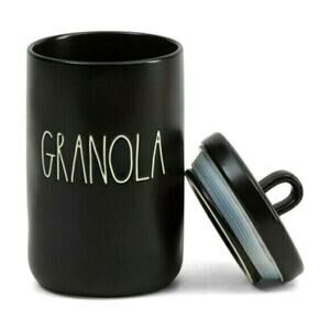 New RAE DUNN Ceramic Granola Loop Lid Canister